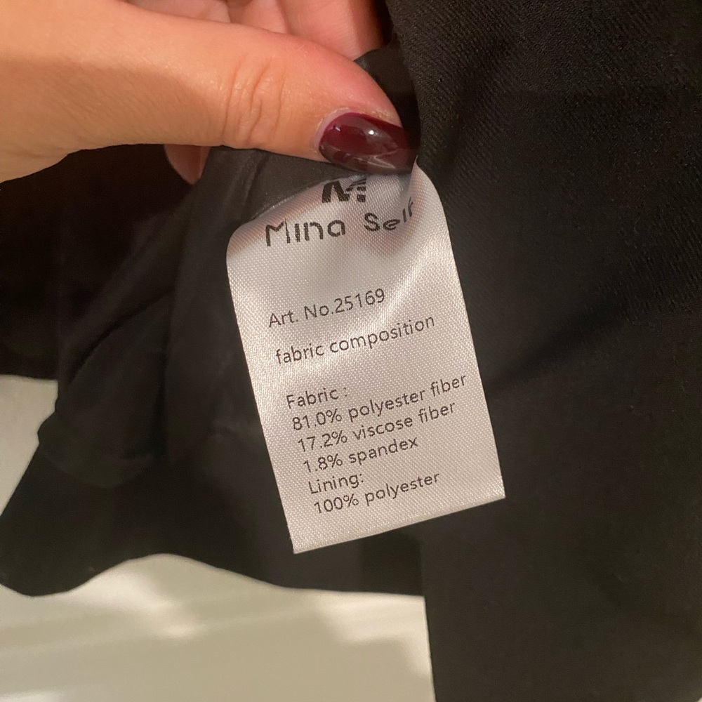 Mina Self Black Blazer Vest Women’s Size S - Picture 5 of 6
